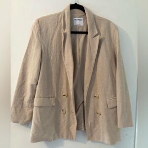 Old Navy Tan Linen Blazer